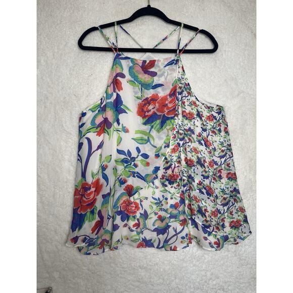 ANTHROPOLOGIE + MAEVE St Lucia Tank Top‎ Womens Sz L Cottagecore Fairy Feminine - Picture 3 of 10